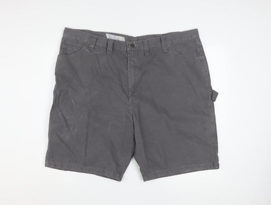 Wrangler Men's Grey Cotton Cargo Carpenter Shorts Size 44