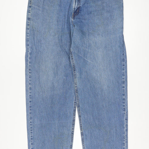 Harley-Davidson Men's Blue 40x34 Straight Leg Denim Jeans
