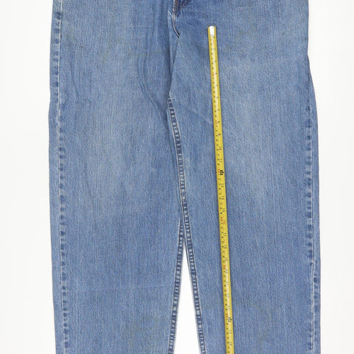 Harley-Davidson Men's Blue 40x34 Straight Leg Denim Jeans