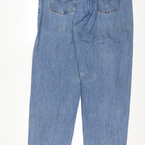Harley-Davidson Men's Blue 40x34 Straight Leg Denim Jeans
