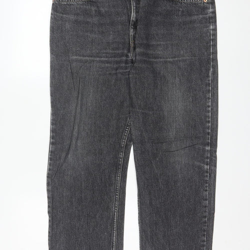 Levi's 615 Men's Grey Stonewash Straight Jeans W39 L30 Regular Fit