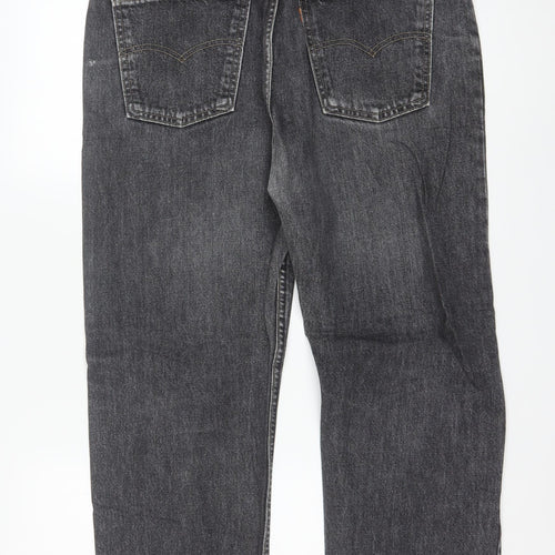 Levi's 615 Men's Grey Stonewash Straight Jeans W39 L30 Regular Fit