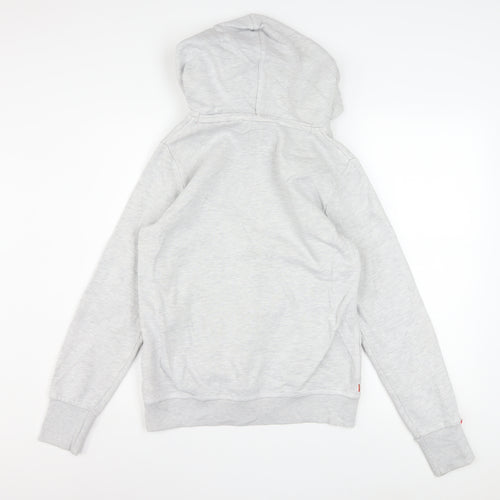 Superdry Men's Grey Pullover Hoodie M Regular Fit Fleece