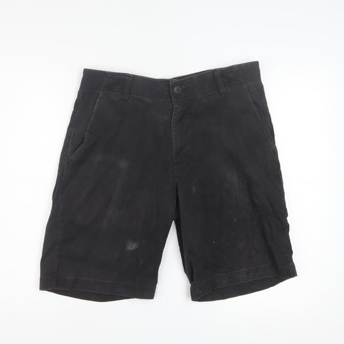 Lee Men's Black Chino Shorts Size 33 Regular Fit Cotton Stretch