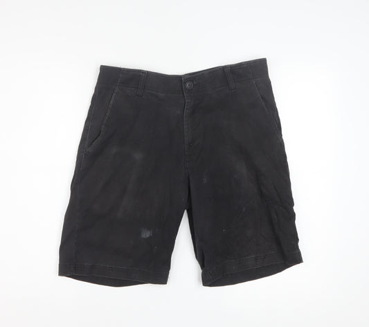 Lee Men's Black Chino Shorts Size 33 Regular Fit Cotton Stretch