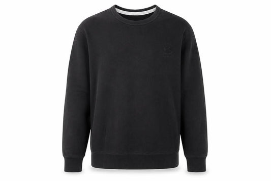Front view of Reebok Men's Black XL Pullover Crew Neck Sweatshirt