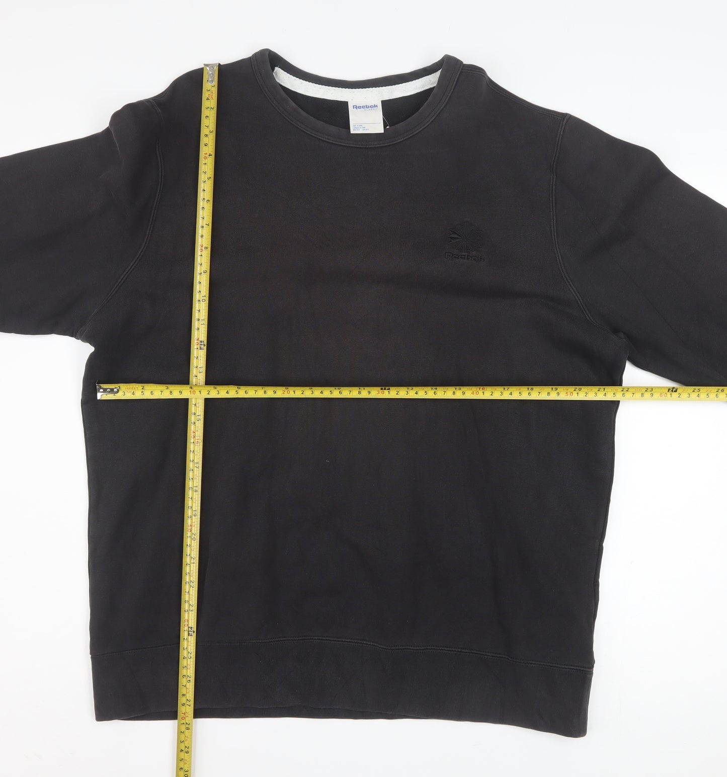 Reebok Men's Black XL Pullover Crew Neck Sweatshirt