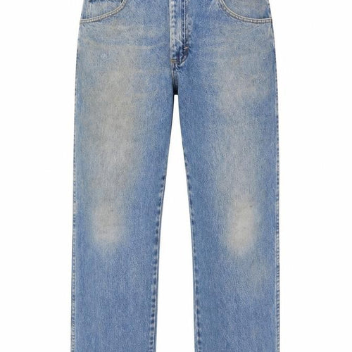 Wrangler Men's Blue 35x30 Regular Fit Straight Denim Jeans