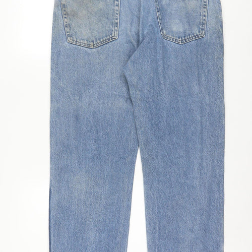 Wrangler Men's Blue 35x30 Regular Fit Straight Denim Jeans