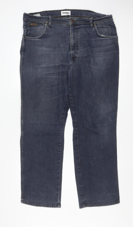 Wrangler Men's Blue Straight Leg Texas Regular Fit Jeans W38 L30