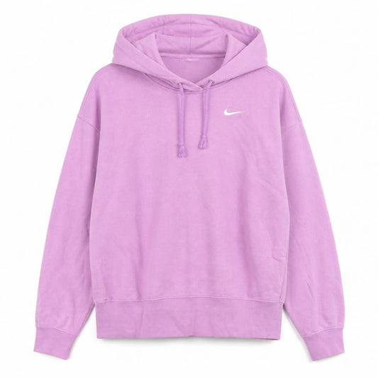 Front view of Nike Women’s Purple Pullover Hoodie Small Cotton Blend Sweatshirt