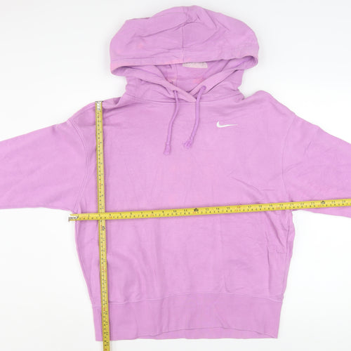 Nike Women’s Purple Pullover Hoodie Small Cotton Blend Sweatshirt