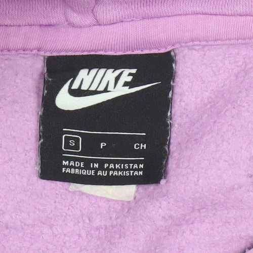Nike Women’s Purple Pullover Hoodie Small Cotton Blend Sweatshirt