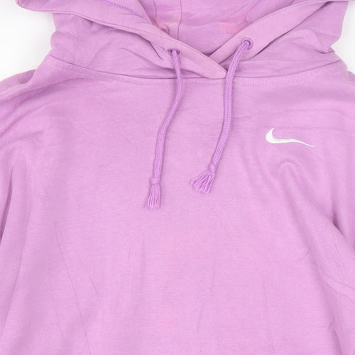 Nike Women’s Purple Pullover Hoodie Small Cotton Blend Sweatshirt