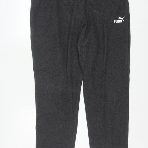 Puma Women's Black XL Jogger Sweatpants with Elastic Waist