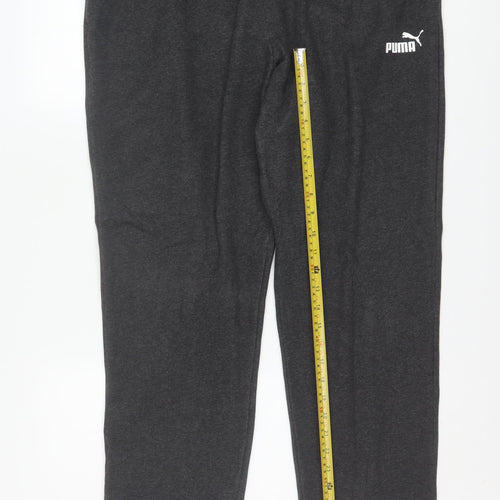 Puma Women's Black XL Jogger Sweatpants with Elastic Waist