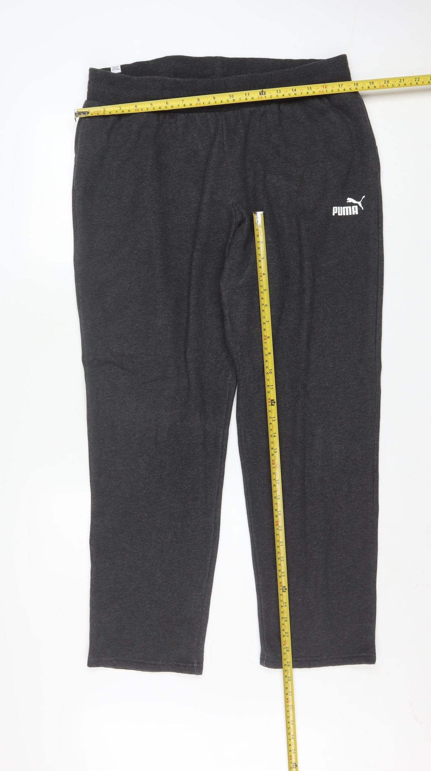 Puma Women's Black XL Jogger Sweatpants with Elastic Waist