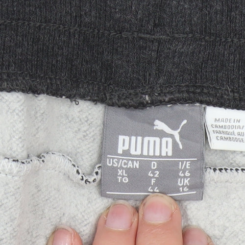 Puma Women's Black XL Jogger Sweatpants with Elastic Waist
