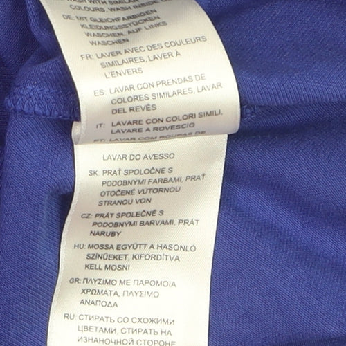 GANT Men's Blue 2XL Cotton Short Sleeve Polo Shirt