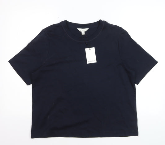 Marks and Spencer Autograph Women's Blue Cotton Stretch T-Shirt Size 16