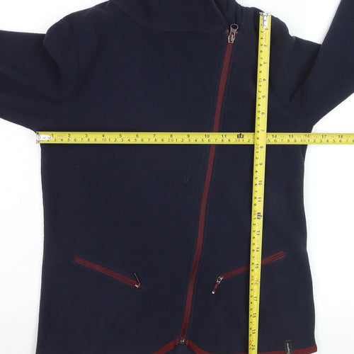 Fouganza Teens Blue Fleece Equestrian Jacket Size 14 Full Zip
