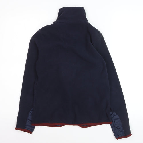 Fouganza Teens Blue Fleece Equestrian Jacket Size 14 Full Zip