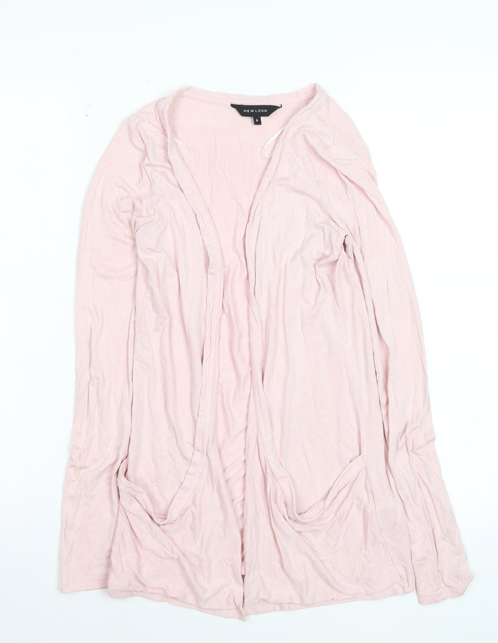 New Look Women's Pink Size 8 Lightweight Long Sleeve Cardigan
