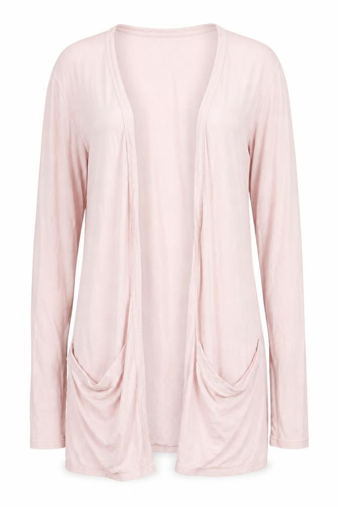 New Look Women's Pink Size 8 Lightweight Long Sleeve Cardigan