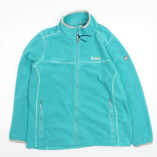 Regatta Women's Blue Fleece Full Zip Jacket UK 20 Hiking Outdoor