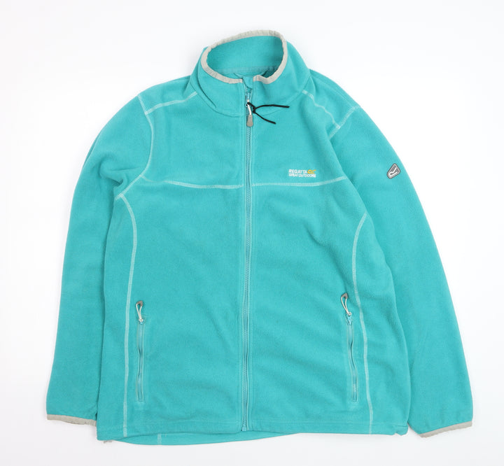 Regatta Women's Blue Fleece Full Zip Jacket UK 20 Hiking Outdoor