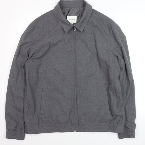 Marks and Spencer Men’s Grey Wool Blend Bomber Jacket XL