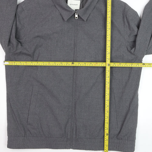 Marks and Spencer Men’s Grey Wool Blend Bomber Jacket XL