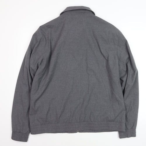 Marks and Spencer Men’s Grey Wool Blend Bomber Jacket XL