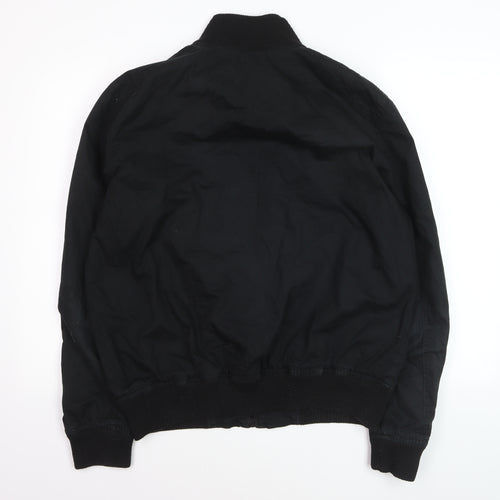 Burton London Men's Black L Bomber Jacket Cotton Nylon