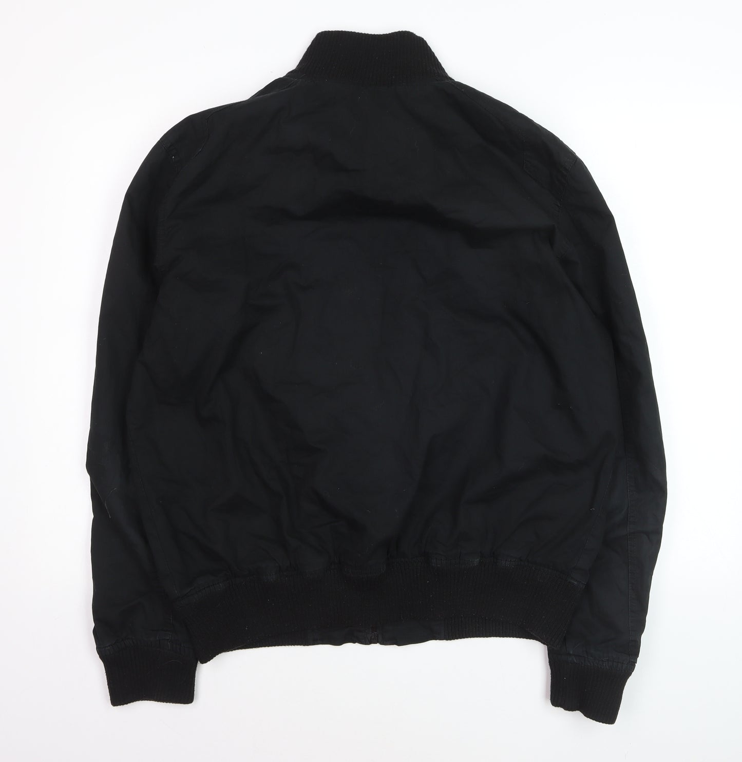 Burton London Men's Black L Bomber Jacket Cotton Nylon