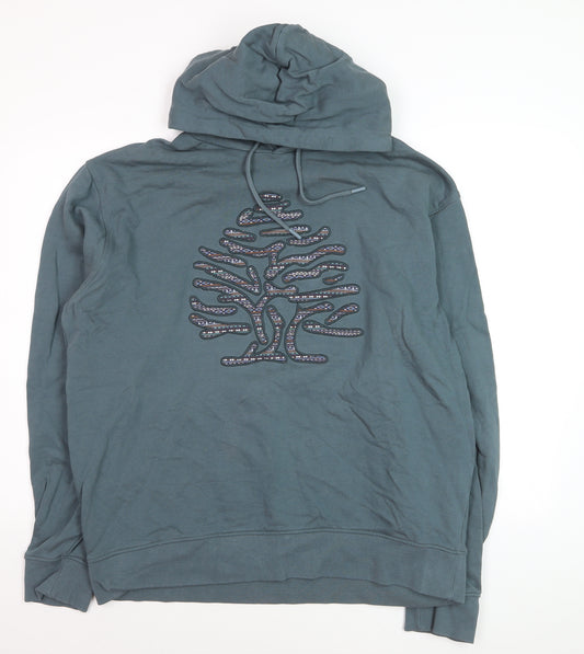Springfield Men’s Green 2XL Pullover Hoodie with Embroidered Logo