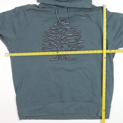 Springfield Men’s Green 2XL Pullover Hoodie with Embroidered Logo