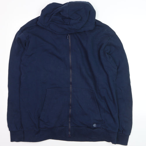 Springfield Men’s Blue 2XL Full Zip Hoodie Cotton Blend