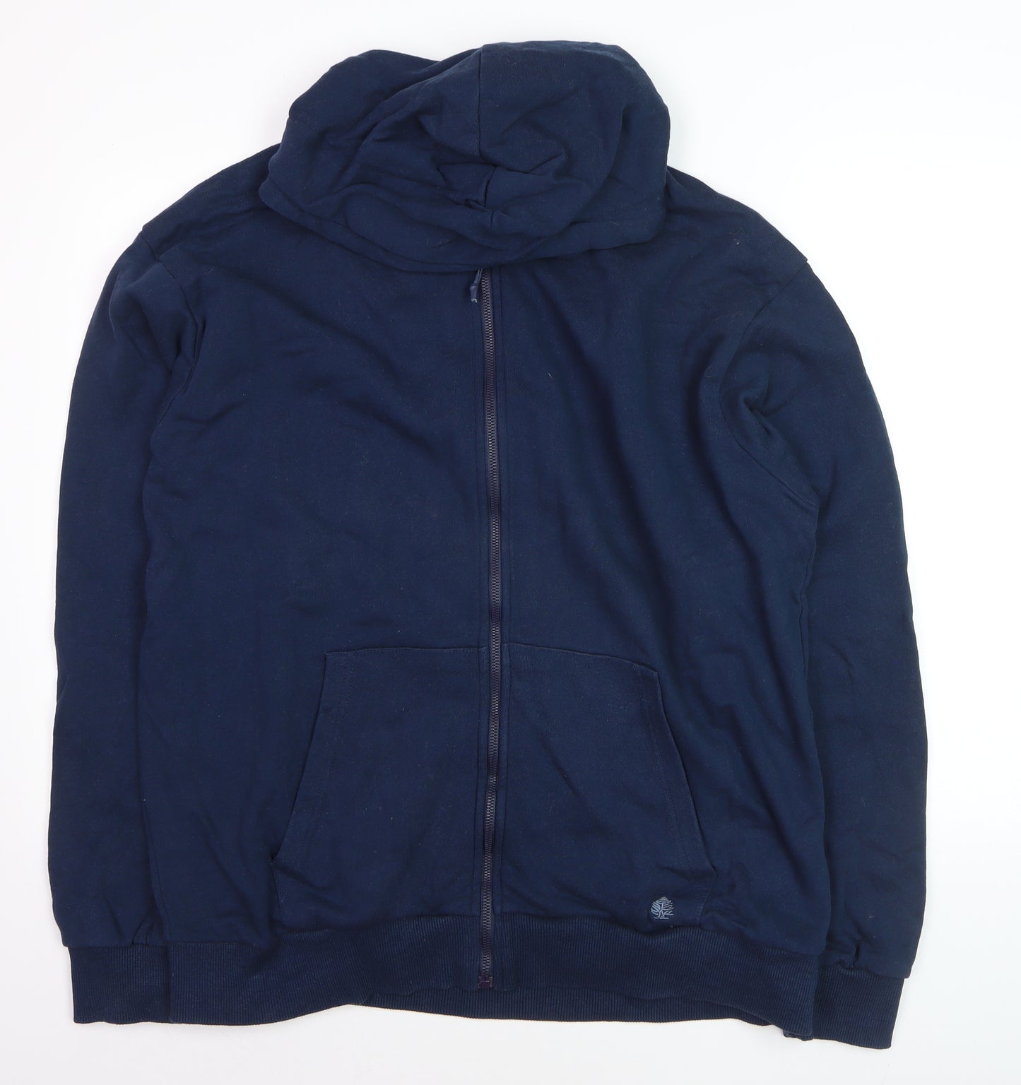Springfield Men’s Blue 2XL Full Zip Hoodie Cotton Blend
