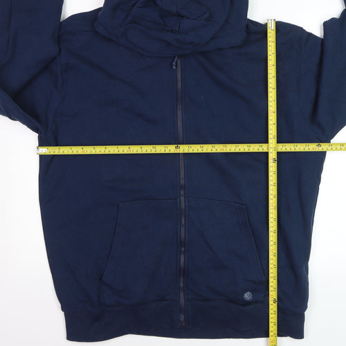 Springfield Men’s Blue 2XL Full Zip Hoodie Cotton Blend