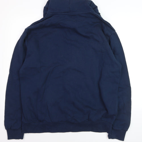 Springfield Men’s Blue 2XL Full Zip Hoodie Cotton Blend