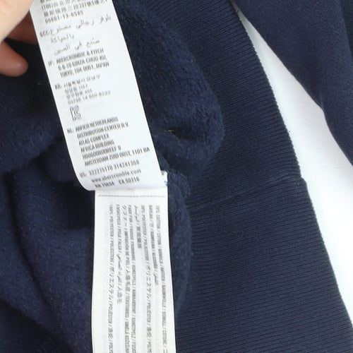 Hollister Men’s Blue Pullover Hoodie 2XL Fleece Lined Sweatshirt