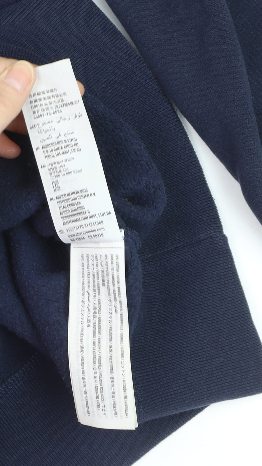 Hollister Men’s Blue Pullover Hoodie 2XL Fleece Lined Sweatshirt
