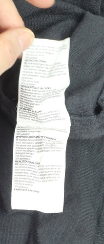 Mountain Warehouse Men’s Black 3XL Long Sleeve Merino Wool Top