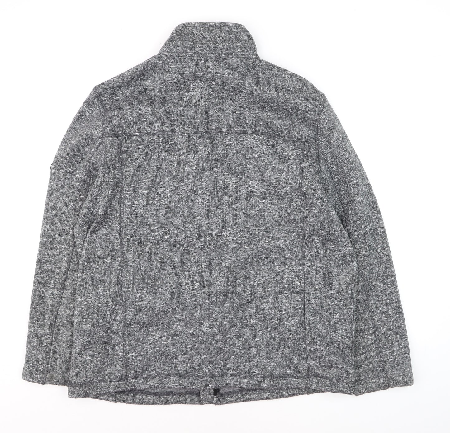 TOG24 Men's Grey Full Zip Fleece Jacket L Outdoor Sweatshirt