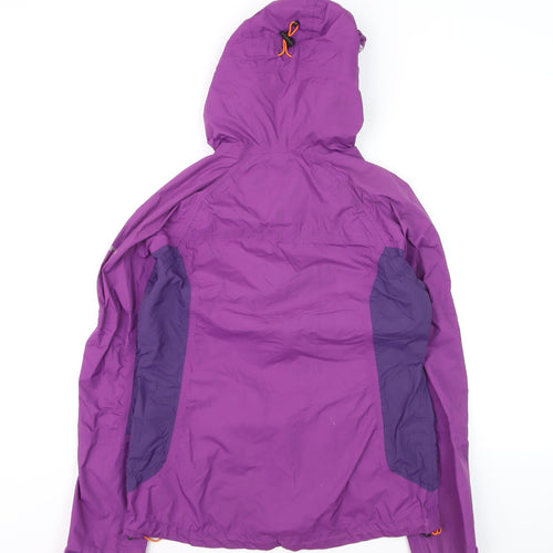Trespass Womens Purple XS Waterproof Hooded Rain Coat with Taped Seams