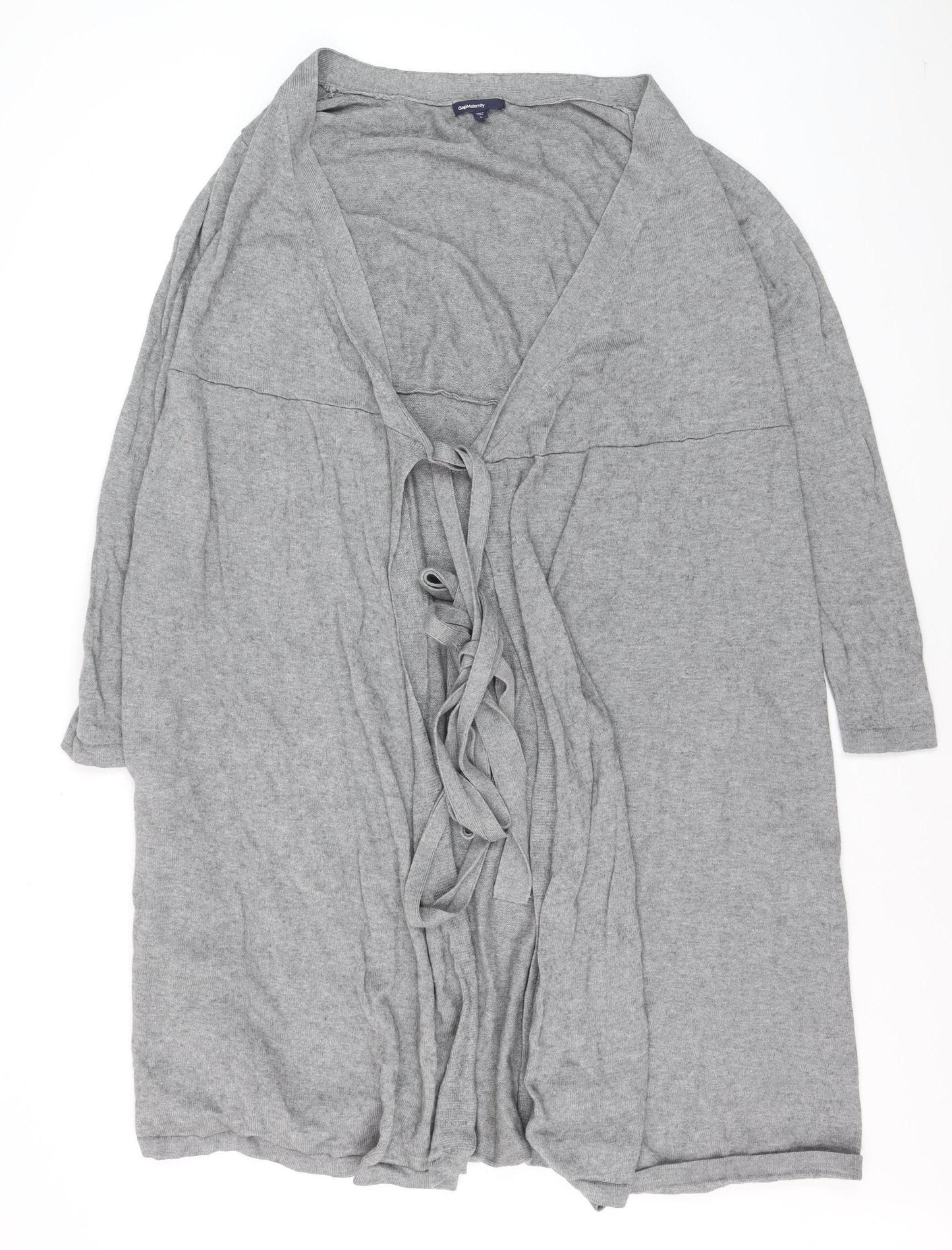 Gap Maternity Grey V-Neck Long Sleeve Cardigan Women's S