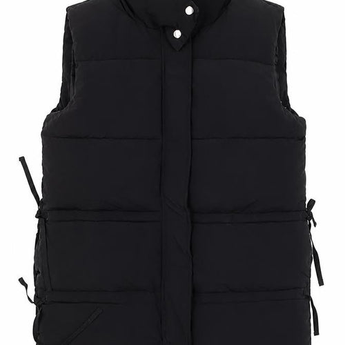 Missguided Women’s Black Puffer Waistcoat Size 6 Sleeveless Quilted