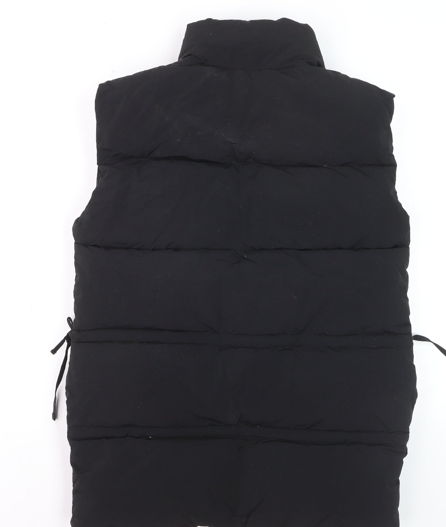 Missguided Women’s Black Puffer Waistcoat Size 6 Sleeveless Quilted