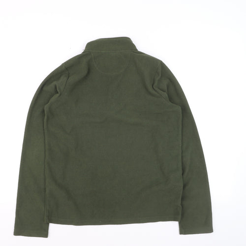 Peter Storm Boys Green Fleece 1/4 Zip Pullover Sweatshirt 10-11 Years